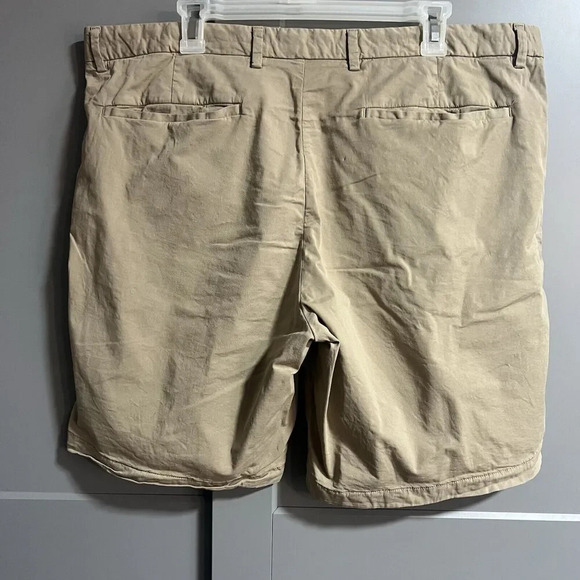 Theory Mens Zaine SWS Patton 8" Inseam Flat Front Chino Shorts Brown Size 40 - Picture 3 of 5